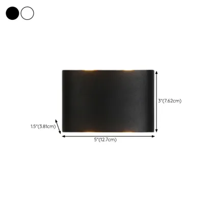 Subdued Light Up & Down Metal Wall Sconce Image - 23