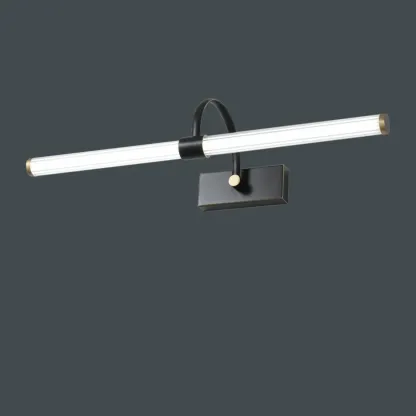 Modern Tube Vanity Light with Shade for Bathroom Image - 10