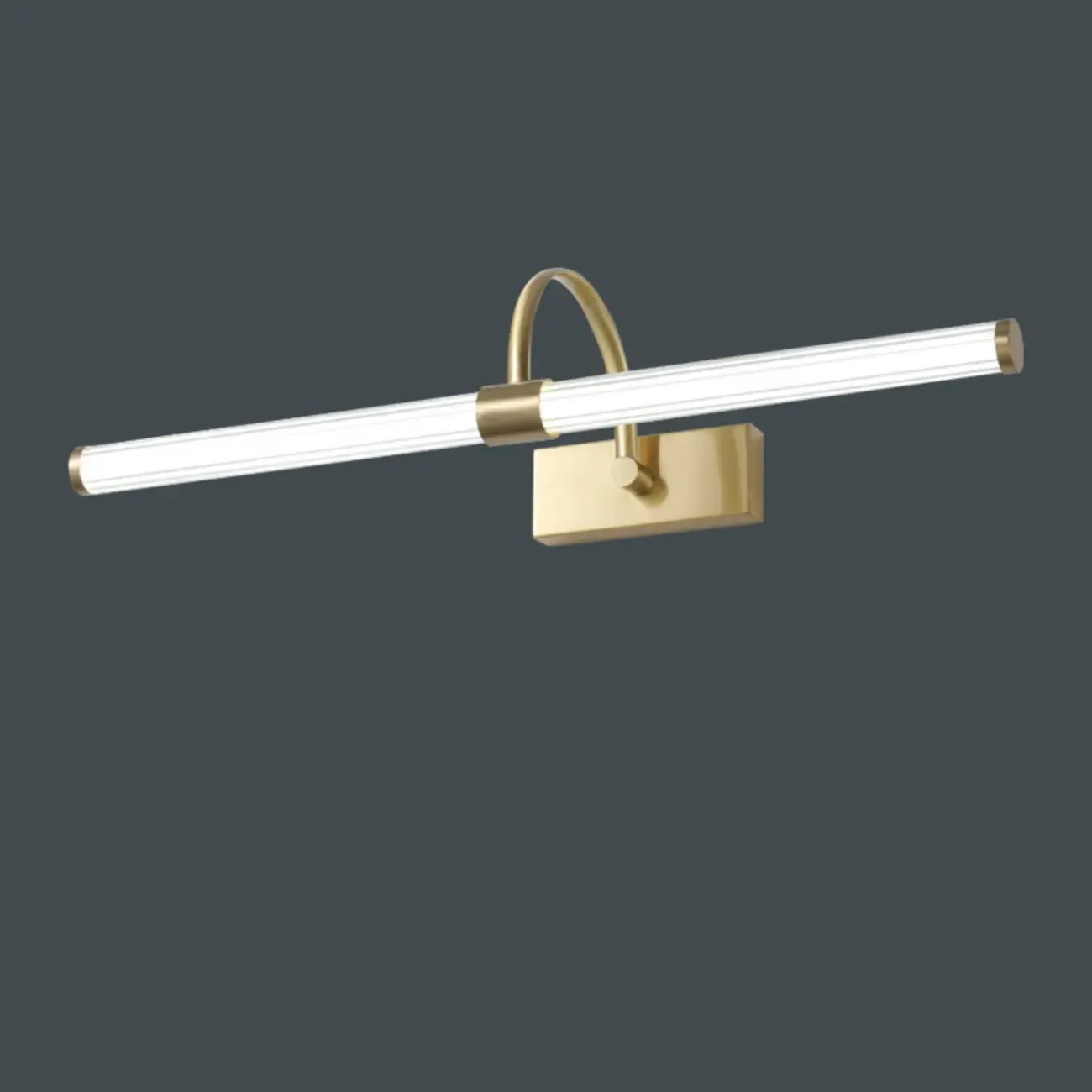 Modern Tube Vanity Light with Shade for Bathroom Image - 11