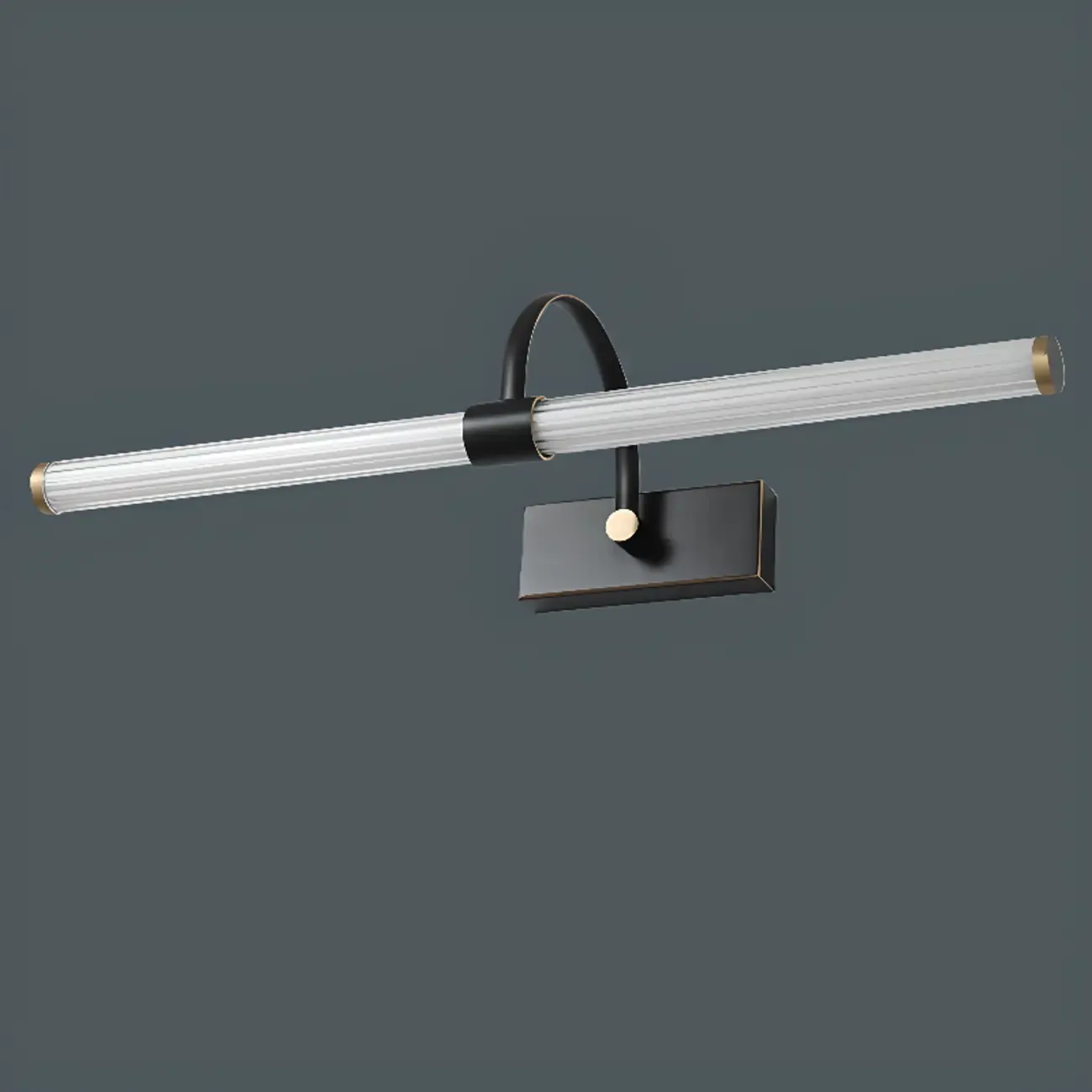 Modern Tube Vanity Light with Shade for Bathroom Image - 13