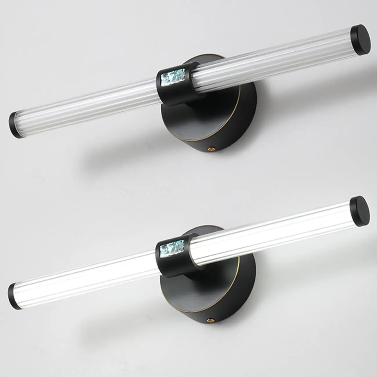 Modern Tube Vanity Light with Shade for Bathroom Image - 15 | homeyfad