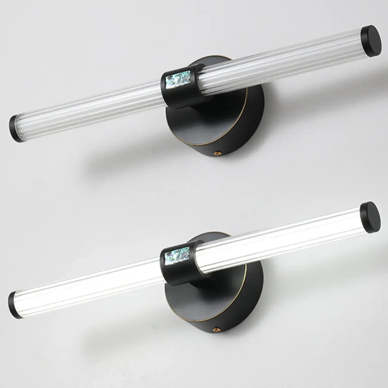 Modern Tube Vanity Light with Shade for Bathroom Image - 15