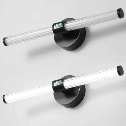 Modern Tube Vanity Light with Shade for Bathroom Image - 15