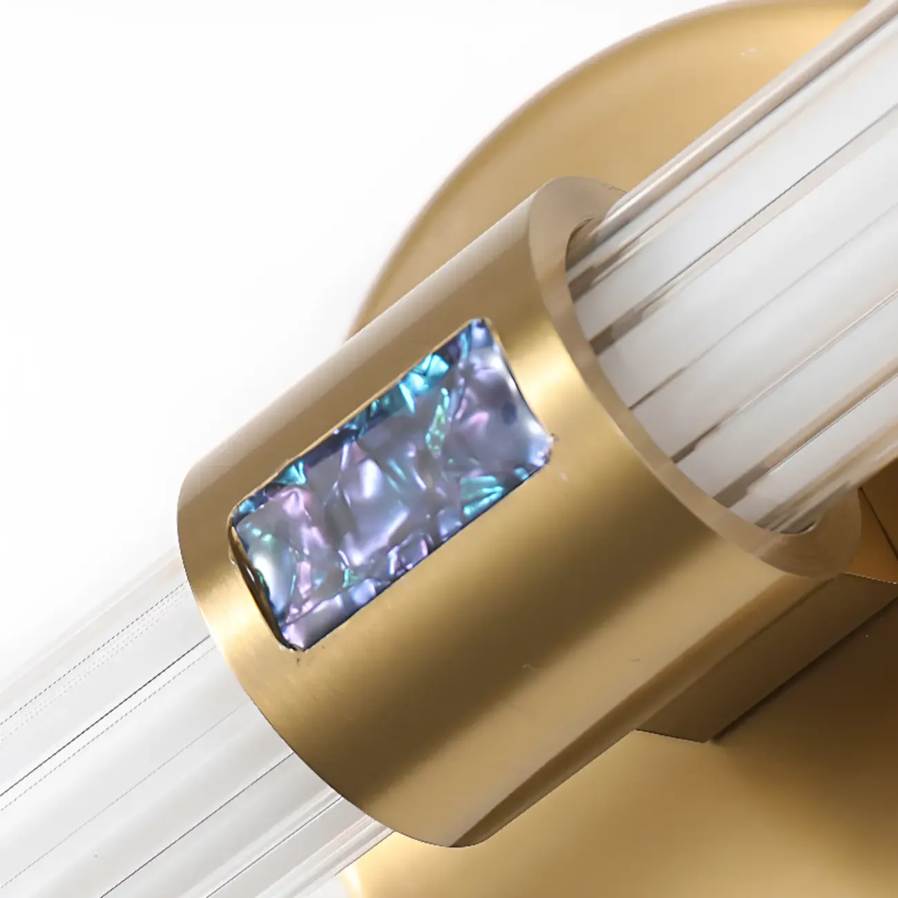 Modern Tube Vanity Light with Shade for Bathroom Image - 19