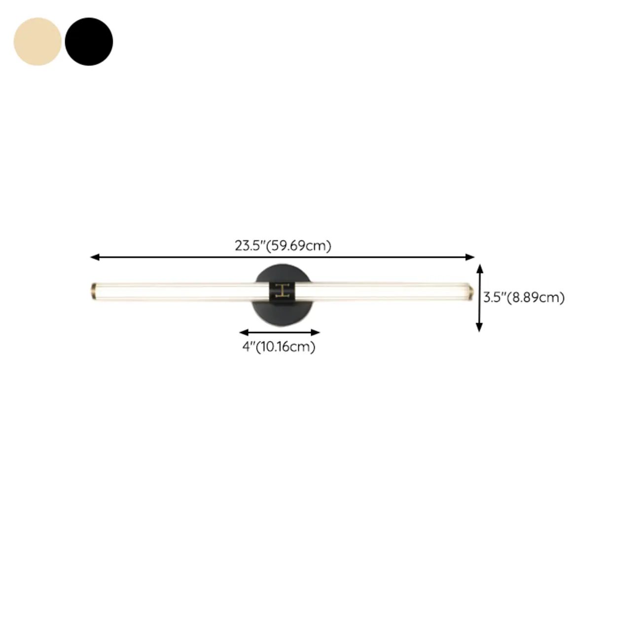 Modern Tube Vanity Light with Shade for Bathroom Image - 26 | homeyfad