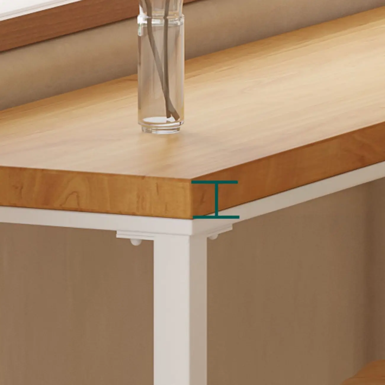 Nordic Log Wood Bar Height Table Trestle Base for Living Room Image - 10 | homeyfad