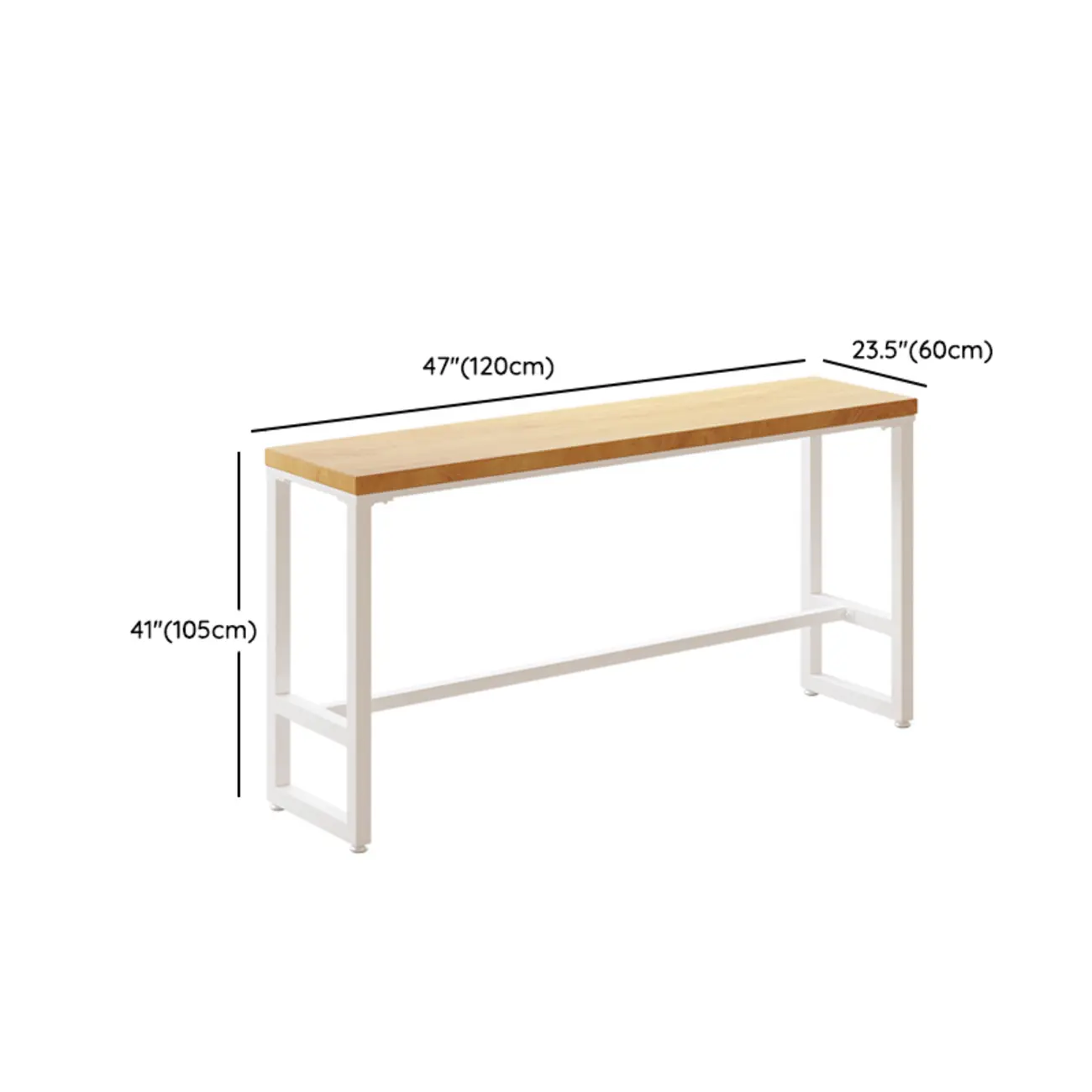 Nordic Log Wood Bar Height Table Trestle Base for Living Room Image - 24 | homeyfad