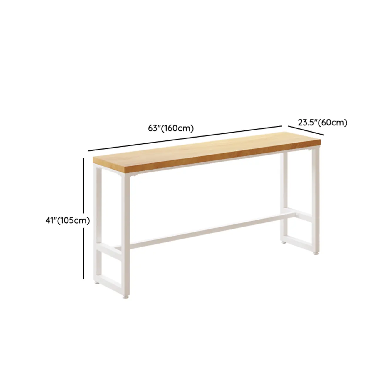 Nordic Log Wood Bar Height Table Trestle Base for Living Room Image - 26 | homeyfad