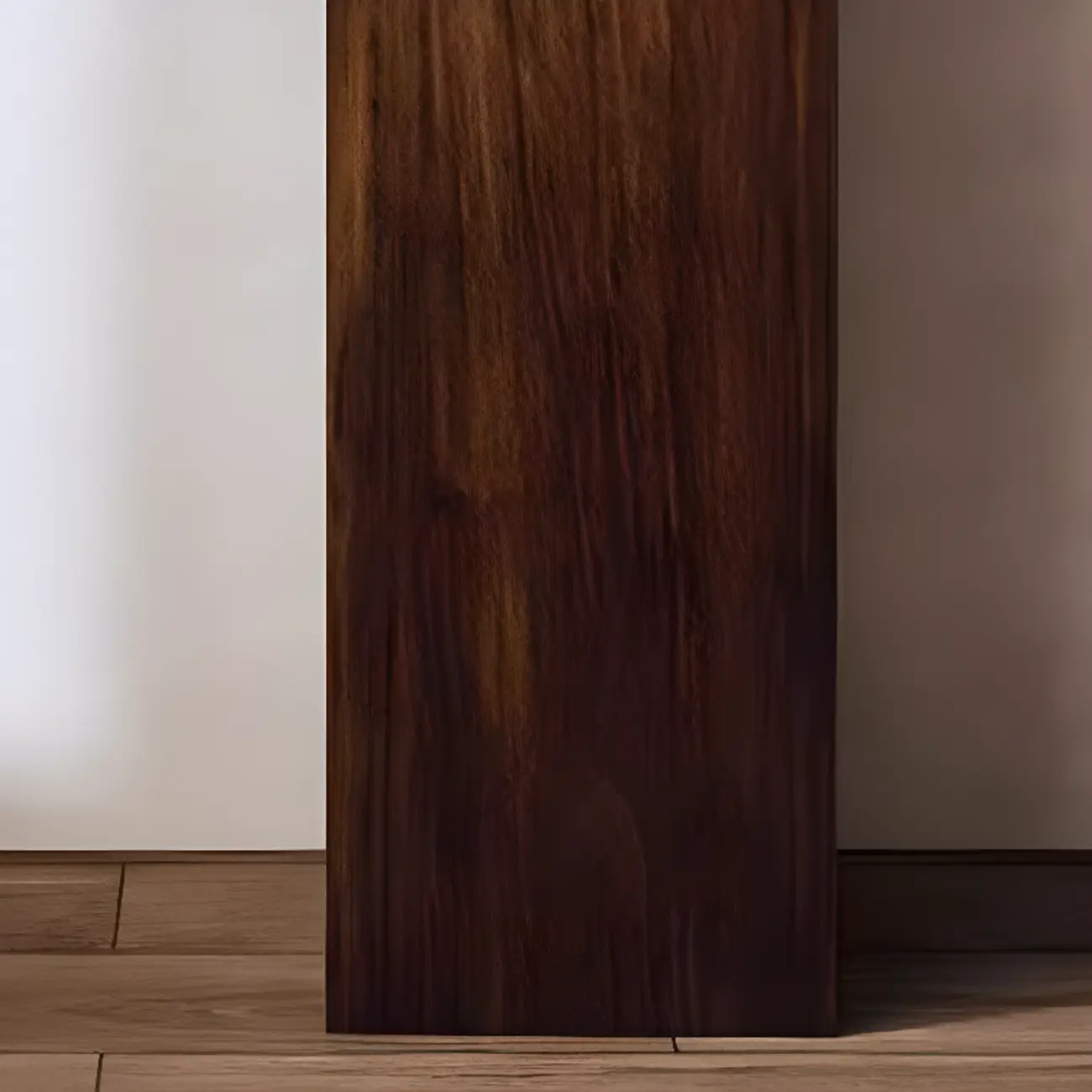 Pillar Rustic Pine Wood Square Accent Side Table Image - 7 | homeyfad