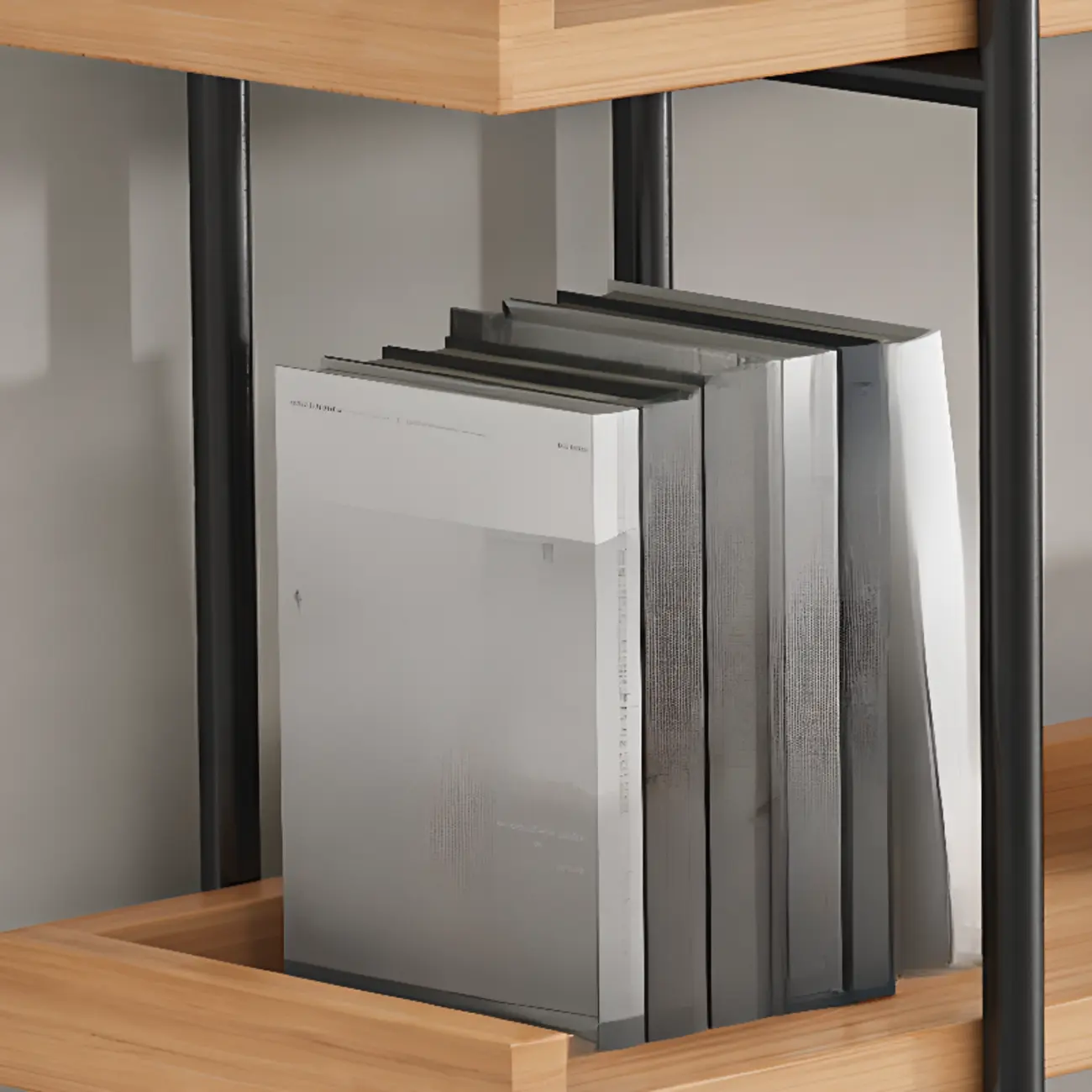 Etagere 5-Tier Modern Wood Open Bookcase Image - 6 | homeyfad