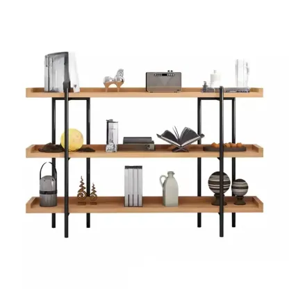Etagere 5-Tier Modern Wood Open Bookcase Image - 9