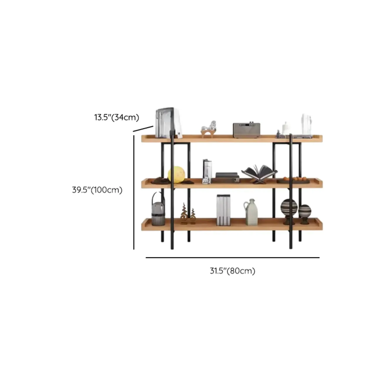 Etagere 5-Tier Modern Wood Open Bookcase Image - 21