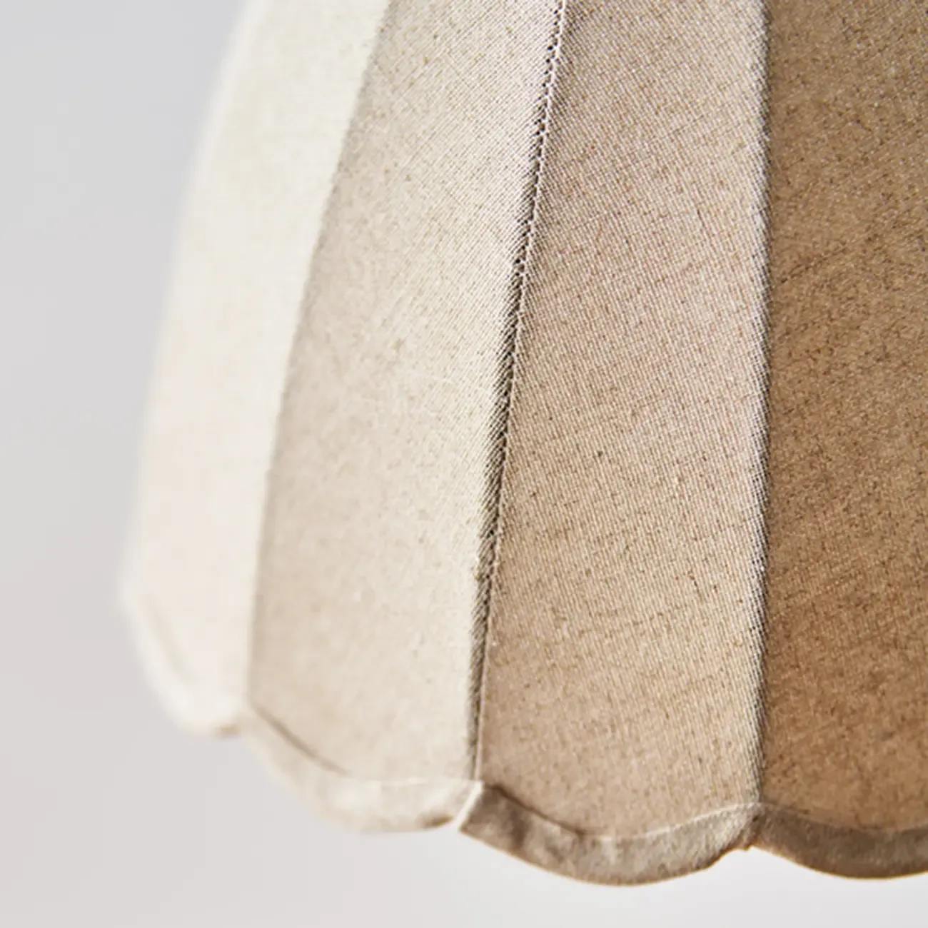 Modern Beige Fabric Pendant Light Hanging Fixture Cone Shape Image - 12