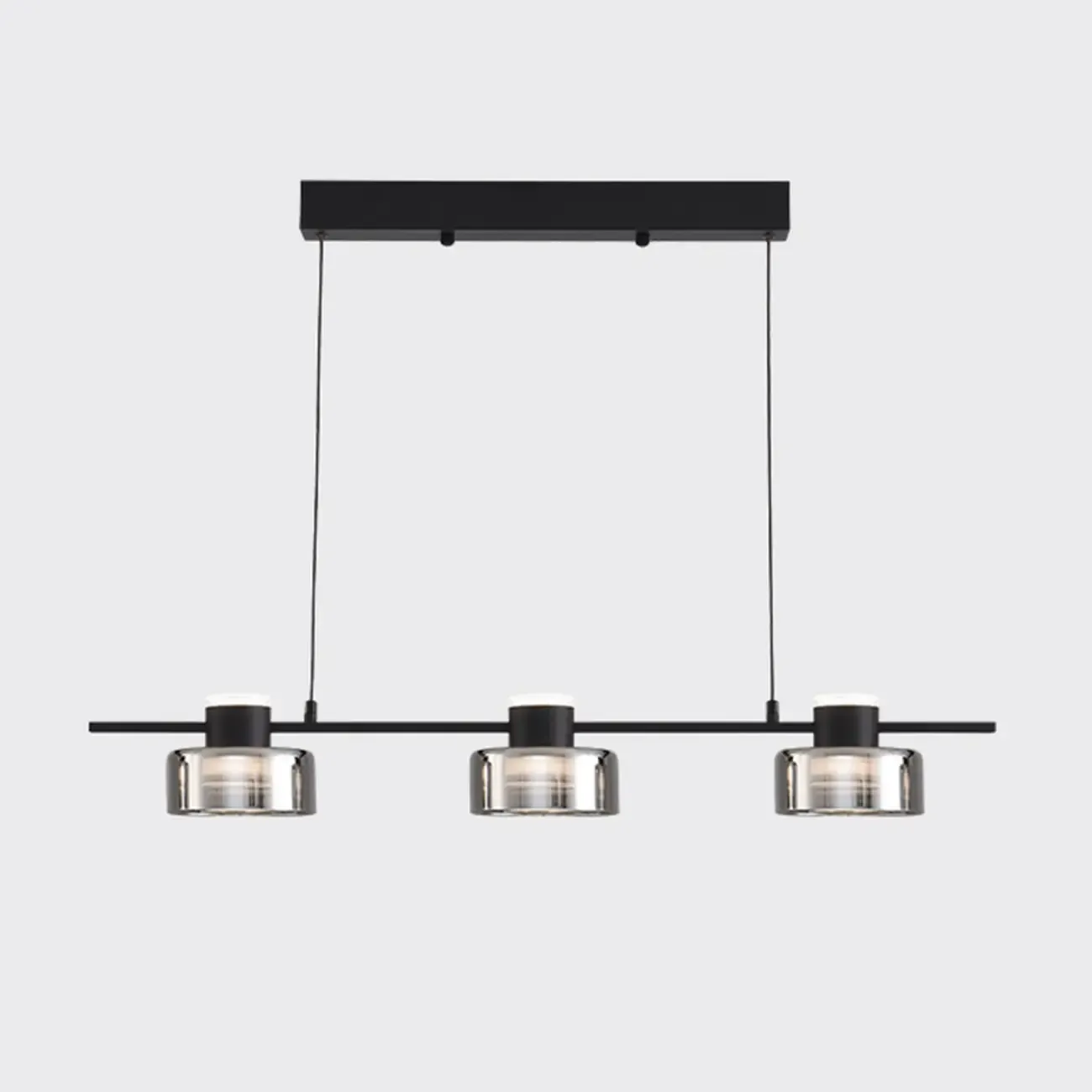 Modern Dimmable LED Drum Pendant Light for Kitchen Island Image - 2