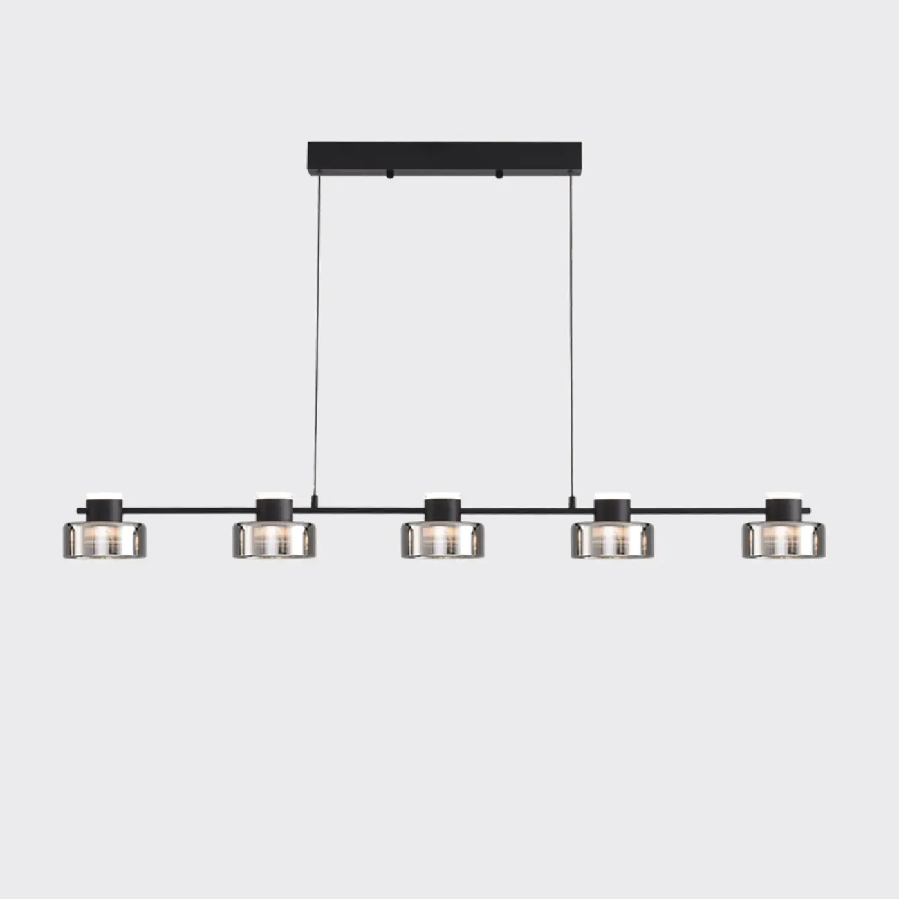 Modern Dimmable LED Drum Pendant Light for Kitchen Island Image - 3 | homeyfad