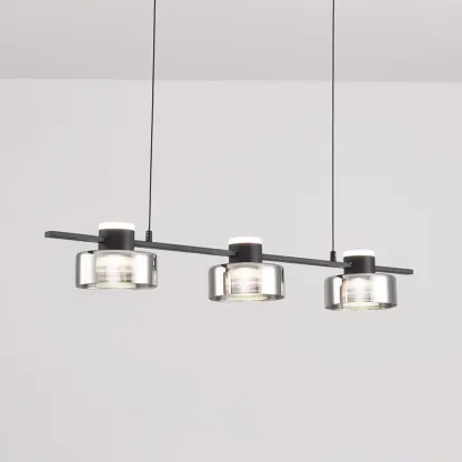Modern Dimmable LED Drum Pendant Light for Kitchen Island Image - 7