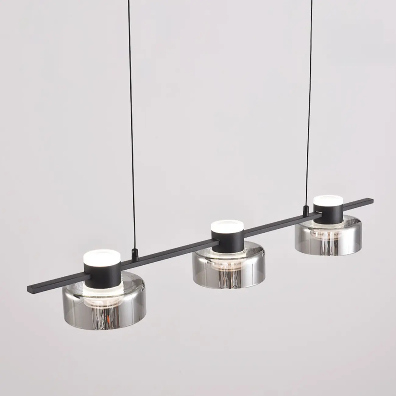 Modern Dimmable LED Drum Pendant Light for Kitchen Island Image - 9 | homeyfad
