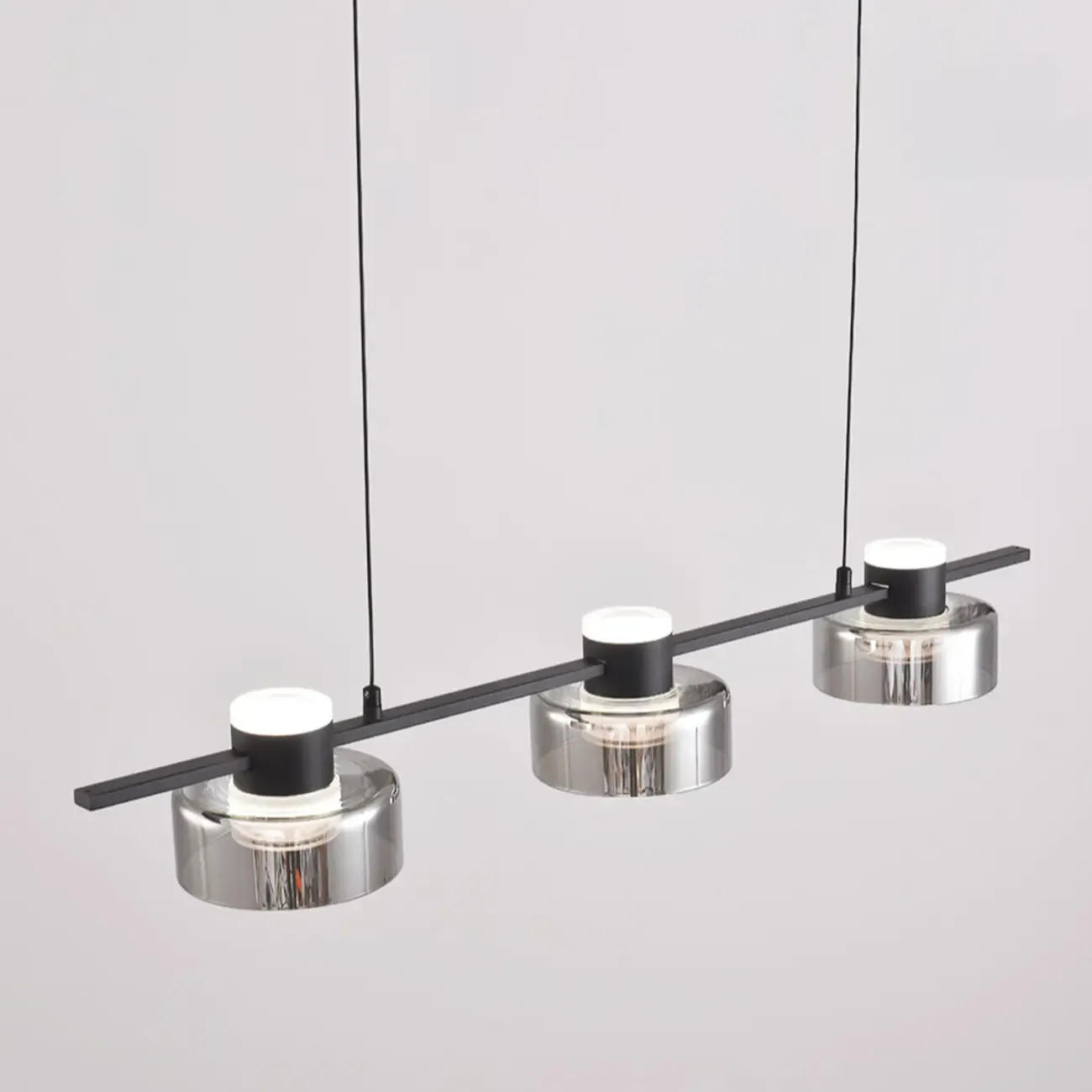 Modern Dimmable LED Drum Pendant Light for Kitchen Island Image - 9