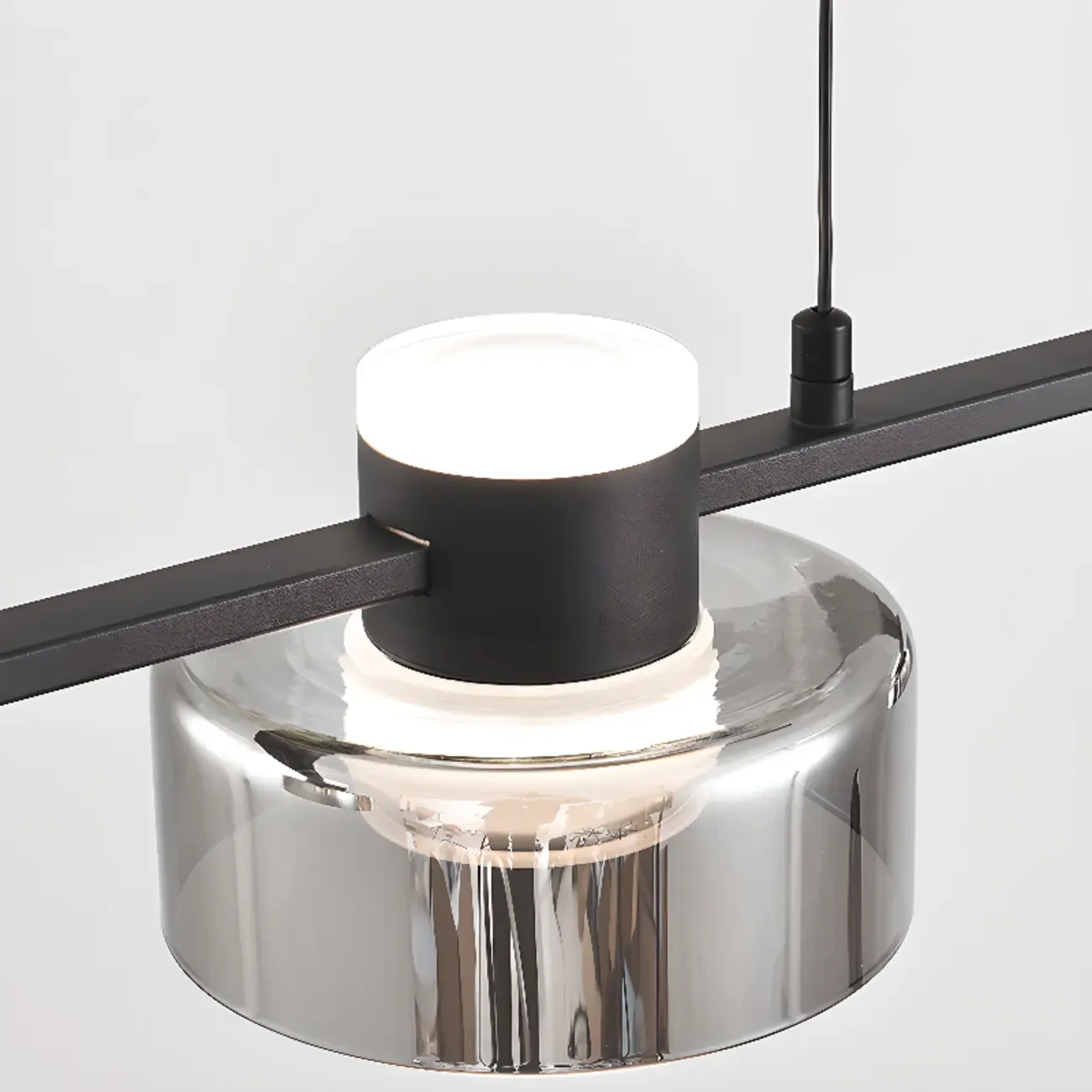 Modern Dimmable LED Drum Pendant Light for Kitchen Island Image - 10