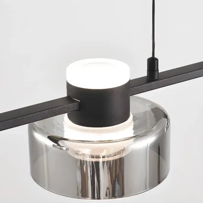 Modern Dimmable LED Drum Pendant Light for Kitchen Island Image - 10
