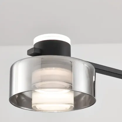 Modern Dimmable LED Drum Pendant Light for Kitchen Island Image - 11