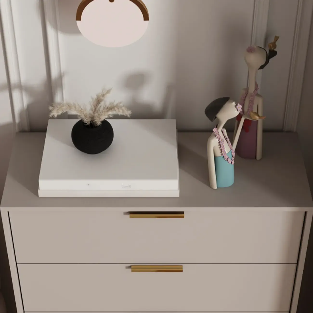 Gray 5-drawer Modern Engineered Wood Lingerie Chest Image - 8