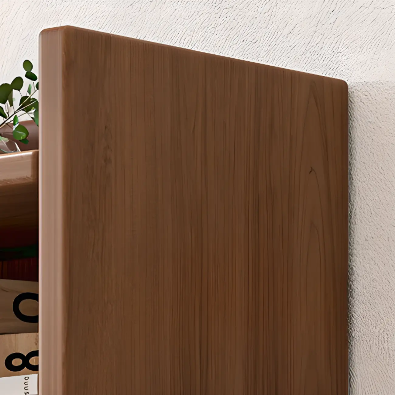 Rectangular Classic Nut-Brown Premium Wood 7-Shelf Bookcase Image - 9 | homeyfad