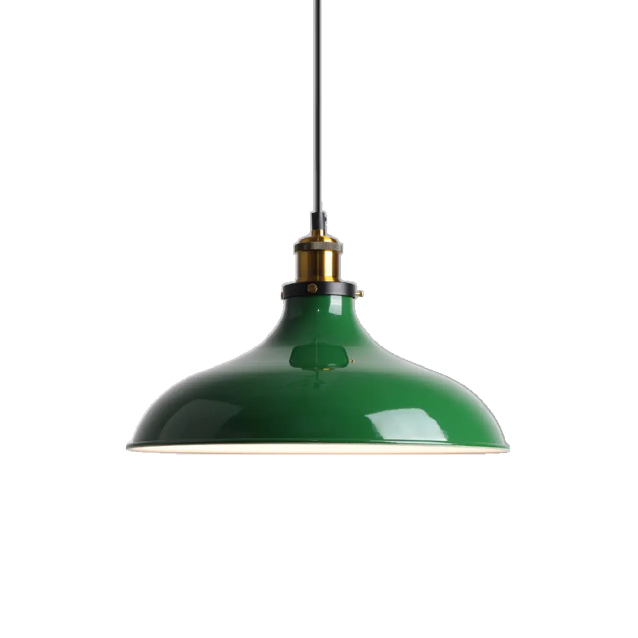 Adjustable Industrial Green Metal Kitchen Pendant Lighting Image - 6 | homeyfad
