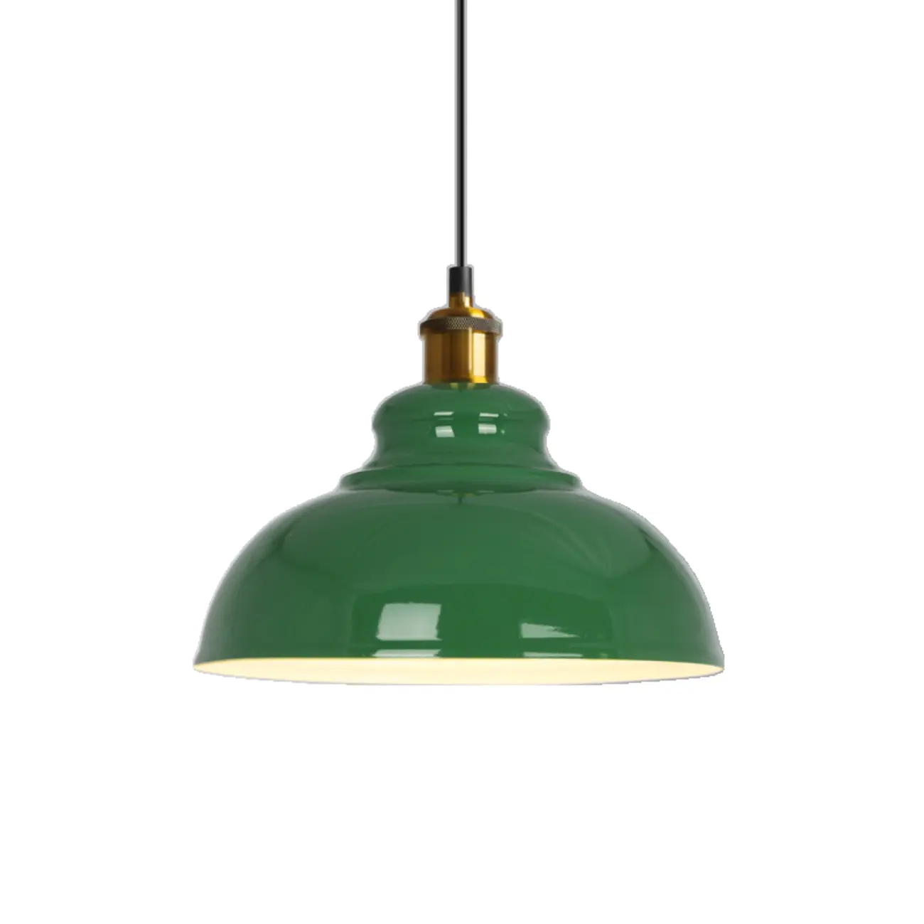 Adjustable Industrial Green Metal Kitchen Pendant Lighting Image - 7 | homeyfad