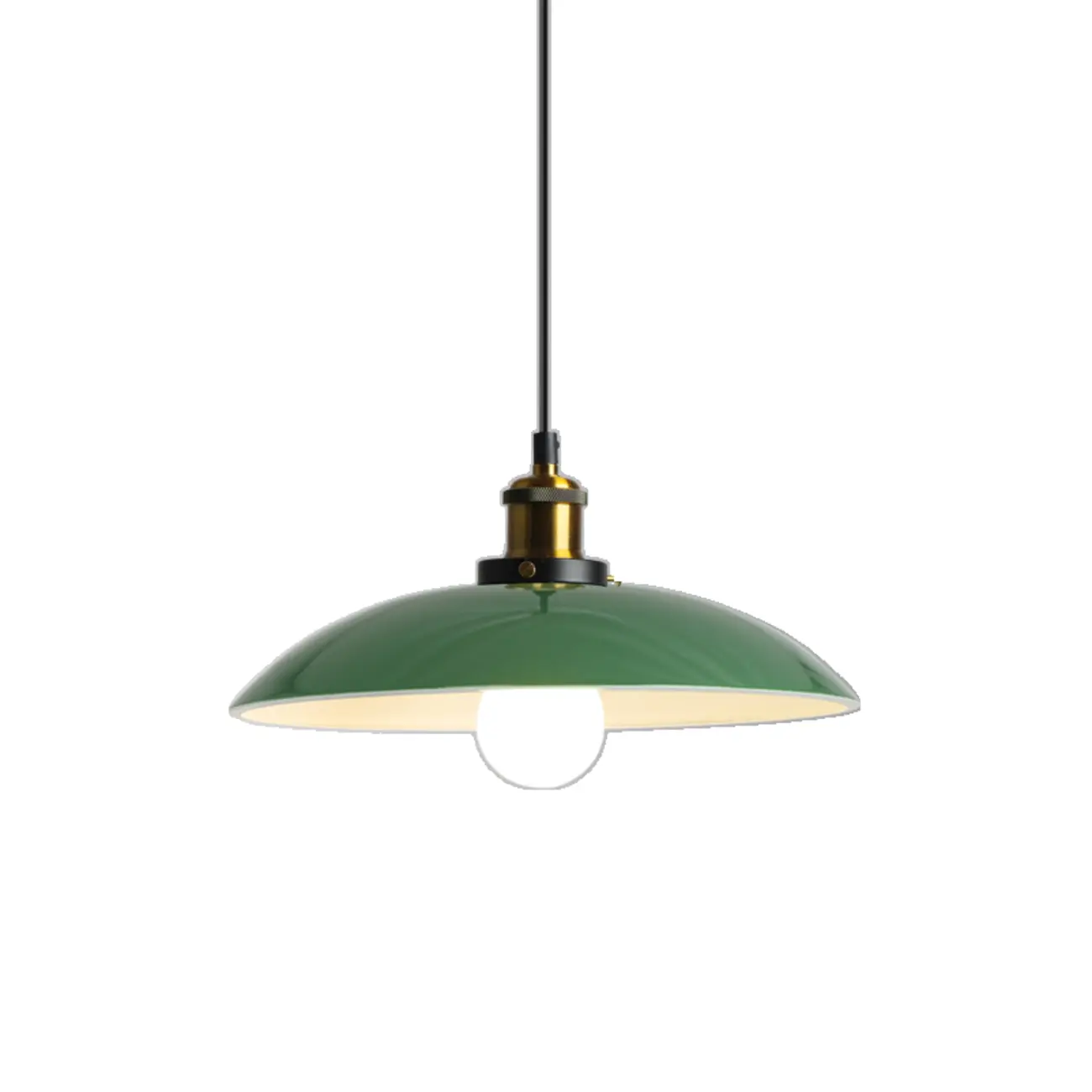 Adjustable Industrial Green Metal Kitchen Pendant Lighting Image - 8 | homeyfad