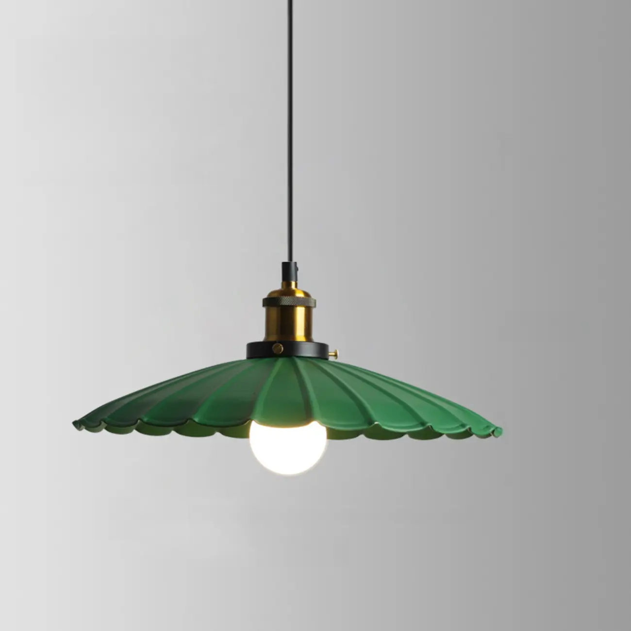 Adjustable Industrial Green Metal Kitchen Pendant Lighting Image - 5 | homeyfad