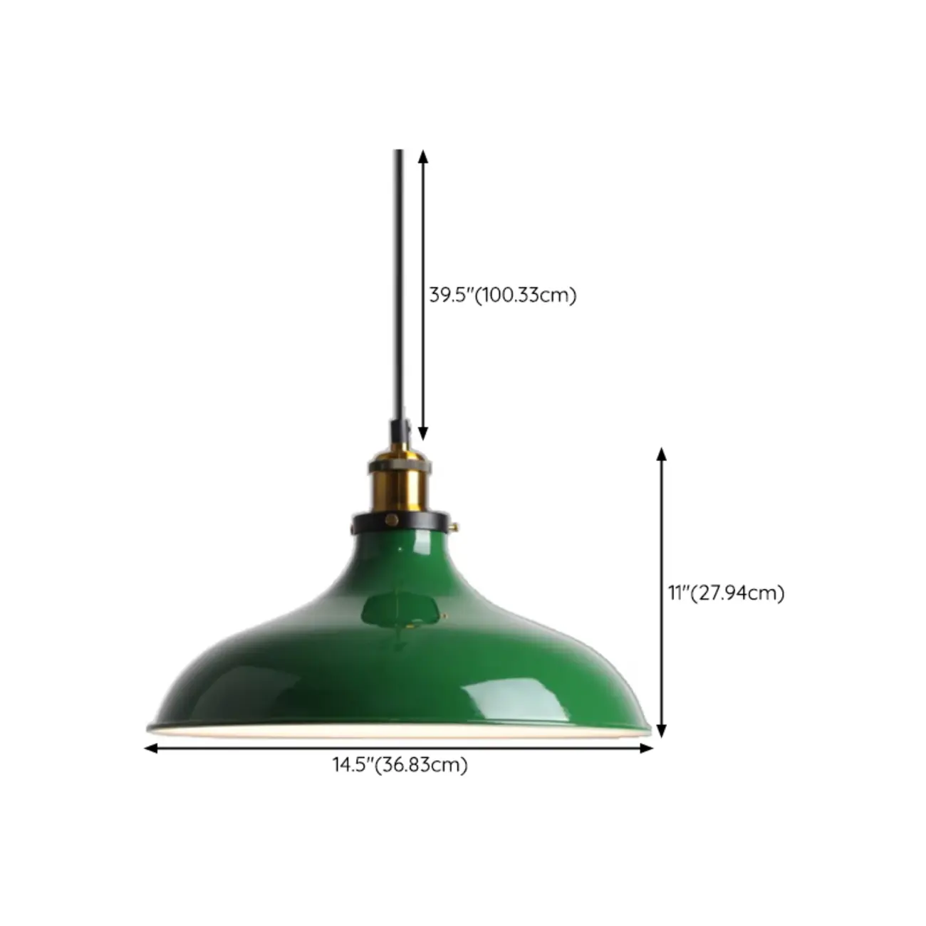 Adjustable Industrial Green Metal Kitchen Pendant Lighting Image - 15 | homeyfad