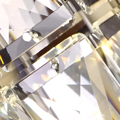 Sheen Clear Crystal Pillar Ambient Wall Sconce Image - 18