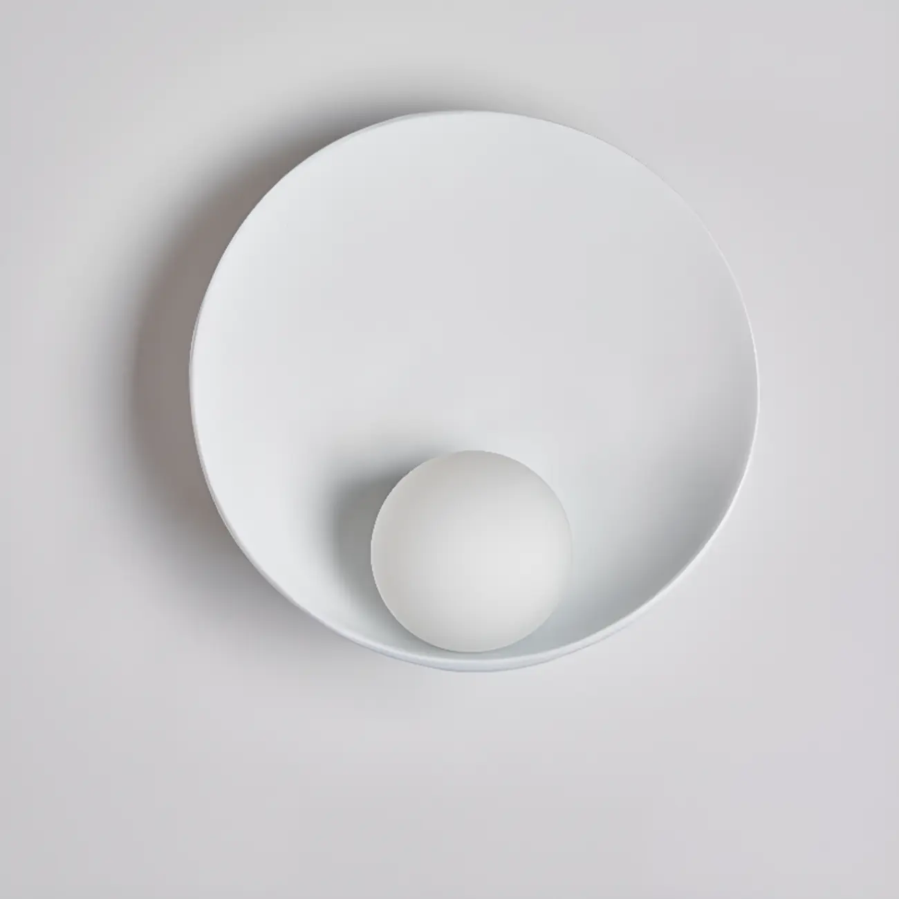 Modern Wood White Concave Wall Sconce Image - 7 | homeyfad