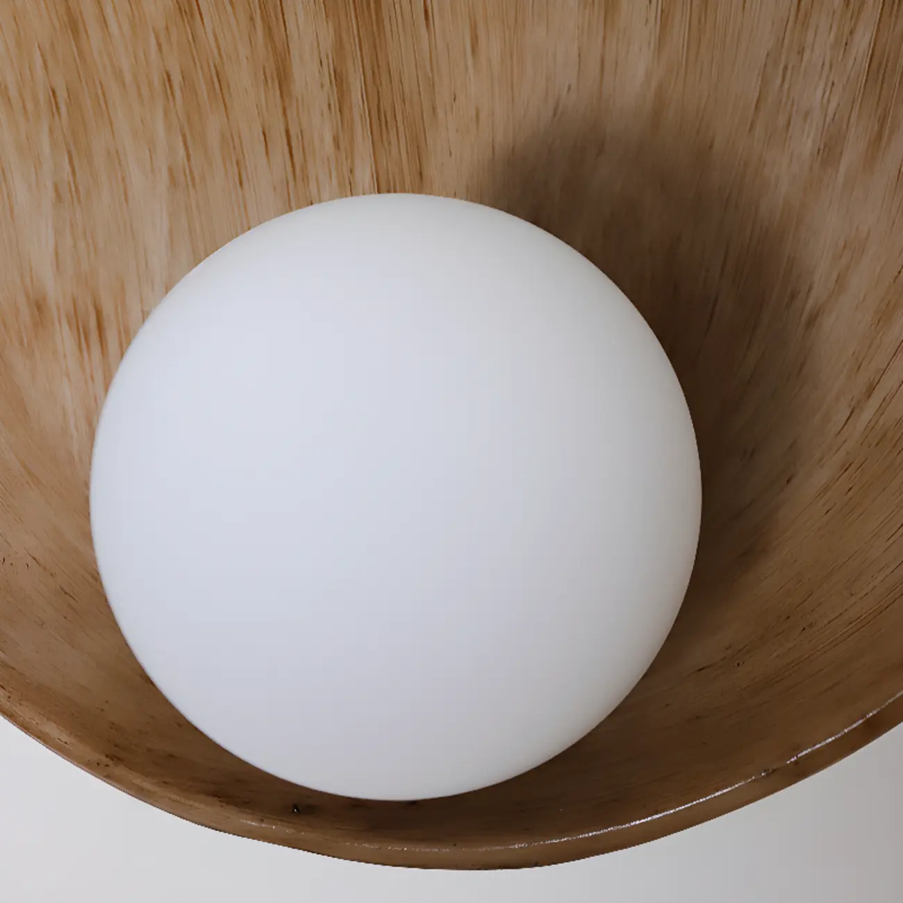 Modern Wood White Concave Wall Sconce Image - 9 | homeyfad