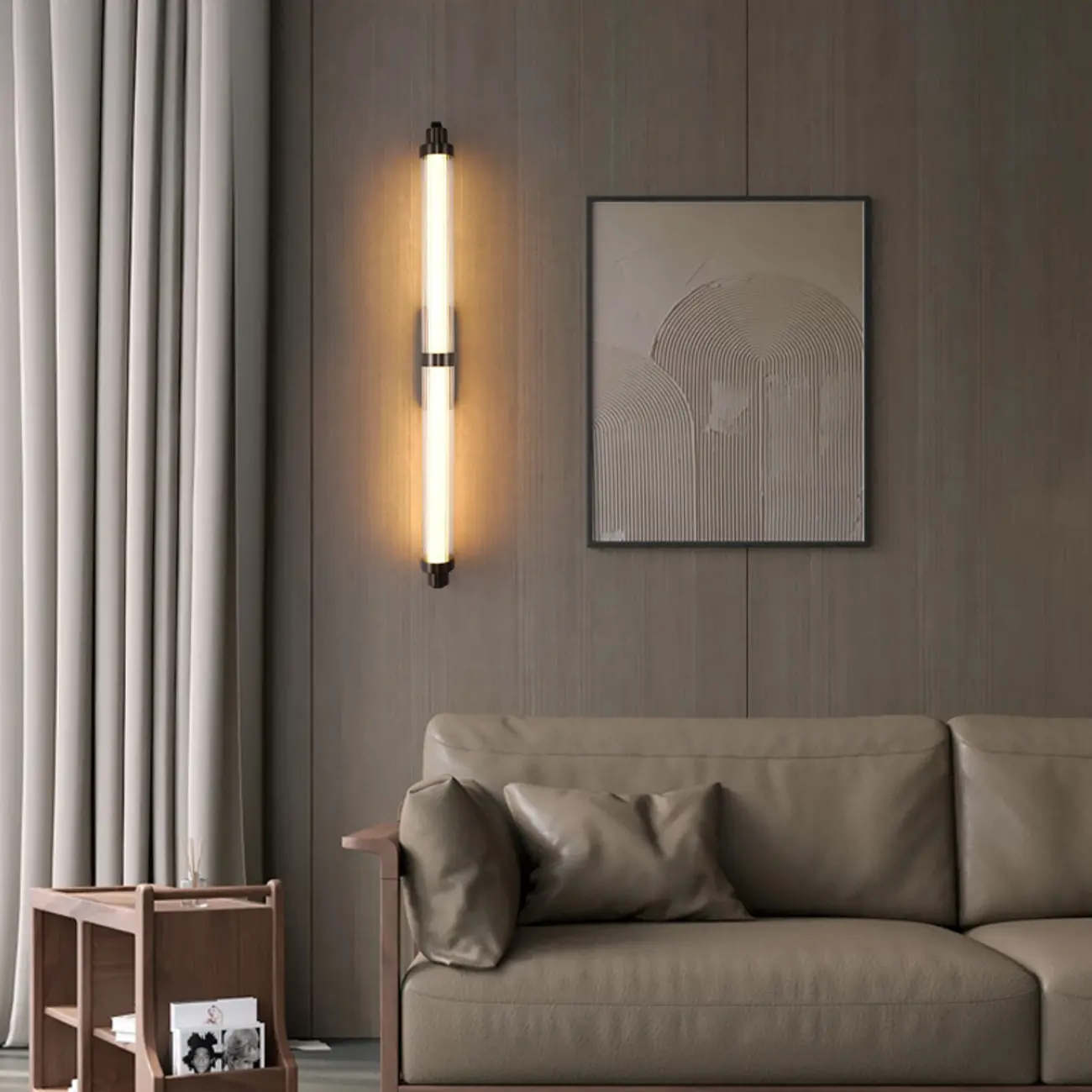 Modern Steel Clear Acrylic Wall Sconce Image - 2 | homeyfad