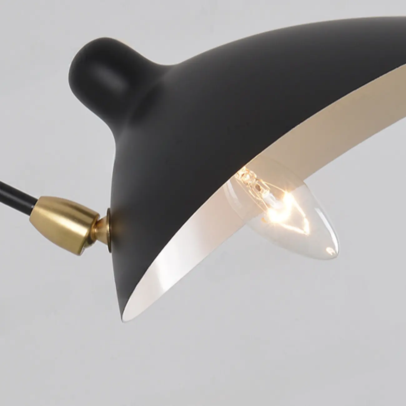 Modern Metal Industrial 2-Light Swing Arm Wall Light Image - 9 | homeyfad