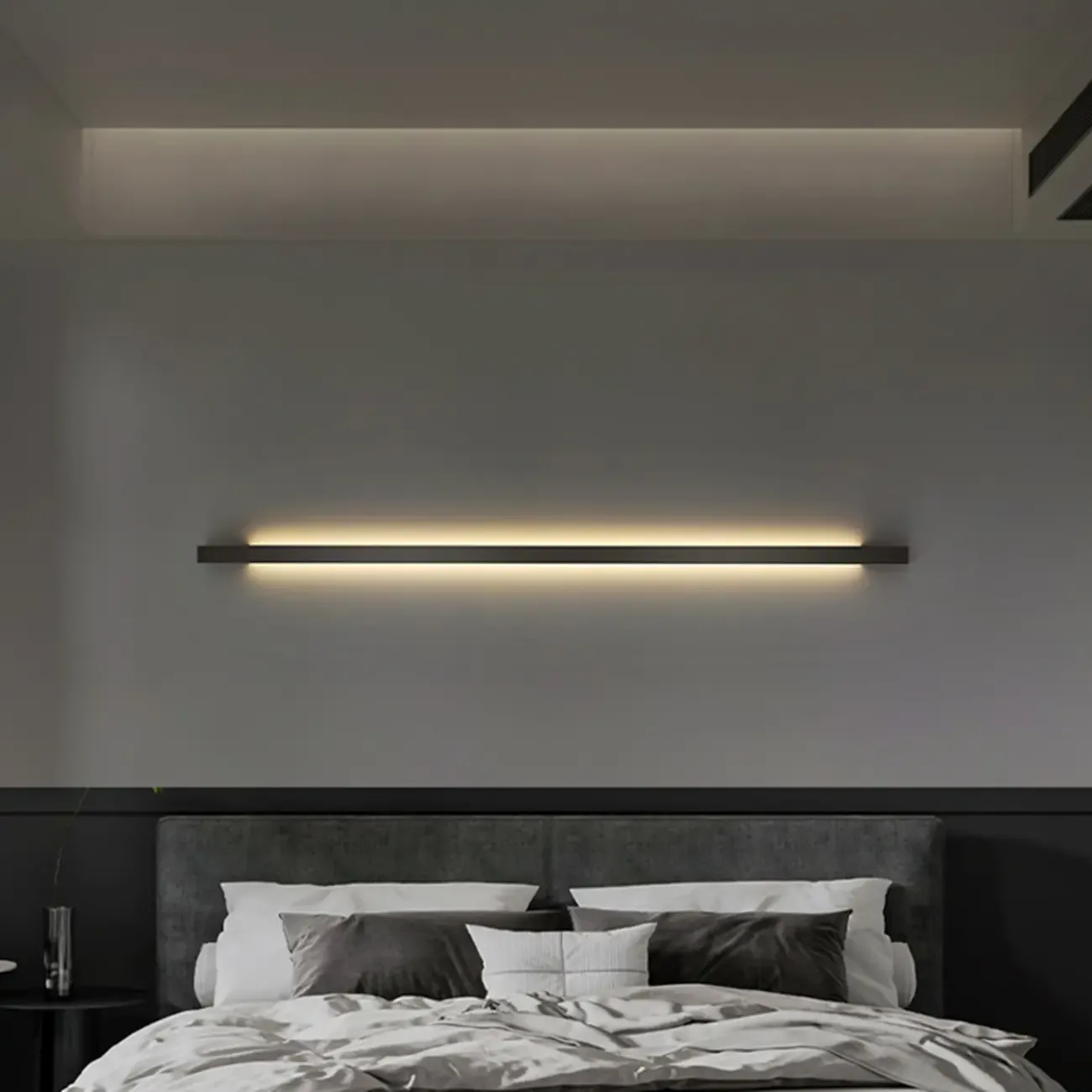 Minimalist Metal Acrylic Tube LED Wall Sconce Image - 1
