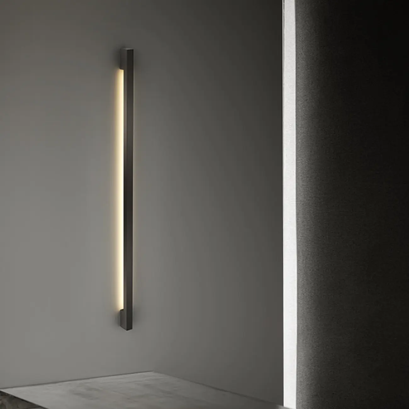 Minimalist Metal Acrylic Tube LED Wall Sconce Image - 4 | homeyfad