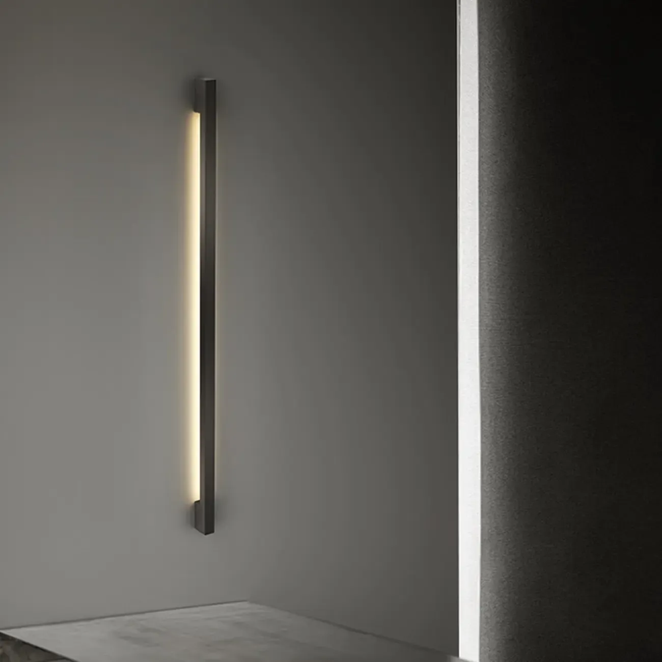 Minimalist Metal Acrylic Tube LED Wall Sconce Image - 4