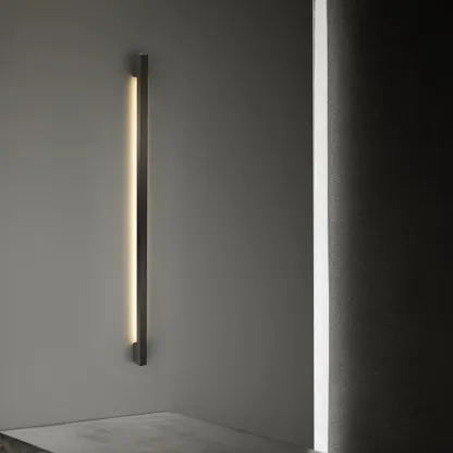 Minimalist Metal Acrylic Tube LED Wall Sconce Image - 4