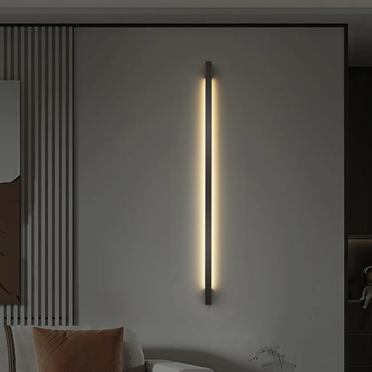 Minimalist Metal Acrylic Tube LED Wall Sconce Image - 2 | homeyfad