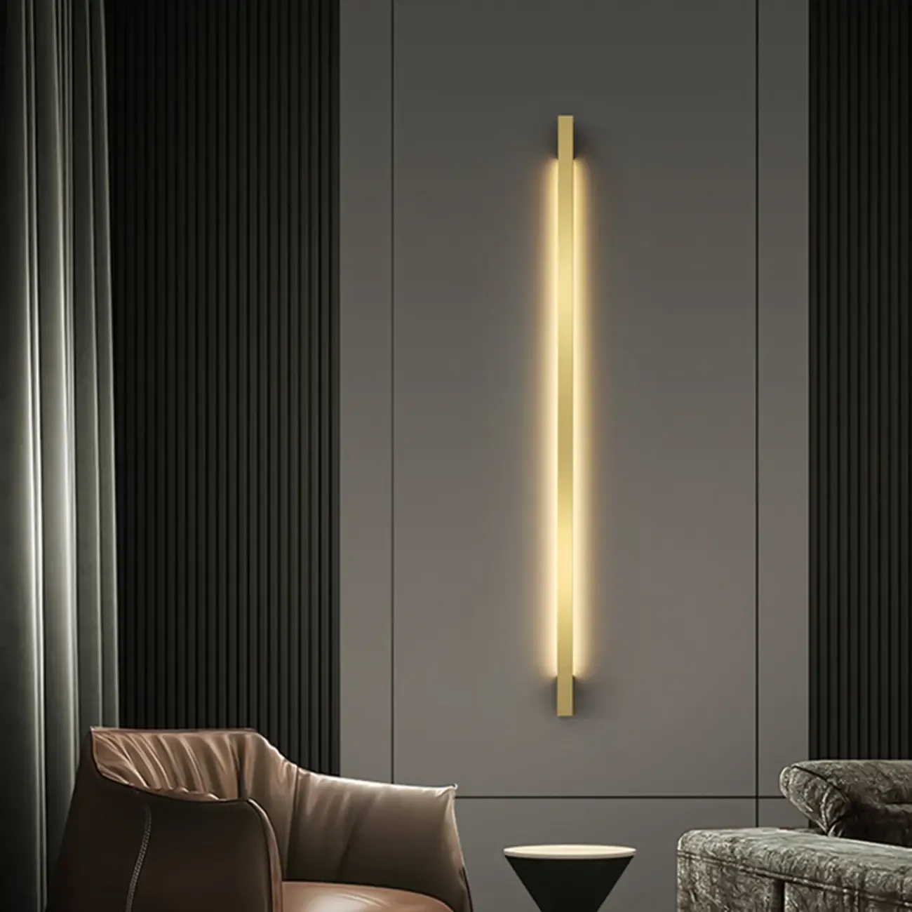 Minimalist Metal Acrylic Tube LED Wall Sconce Image - 3