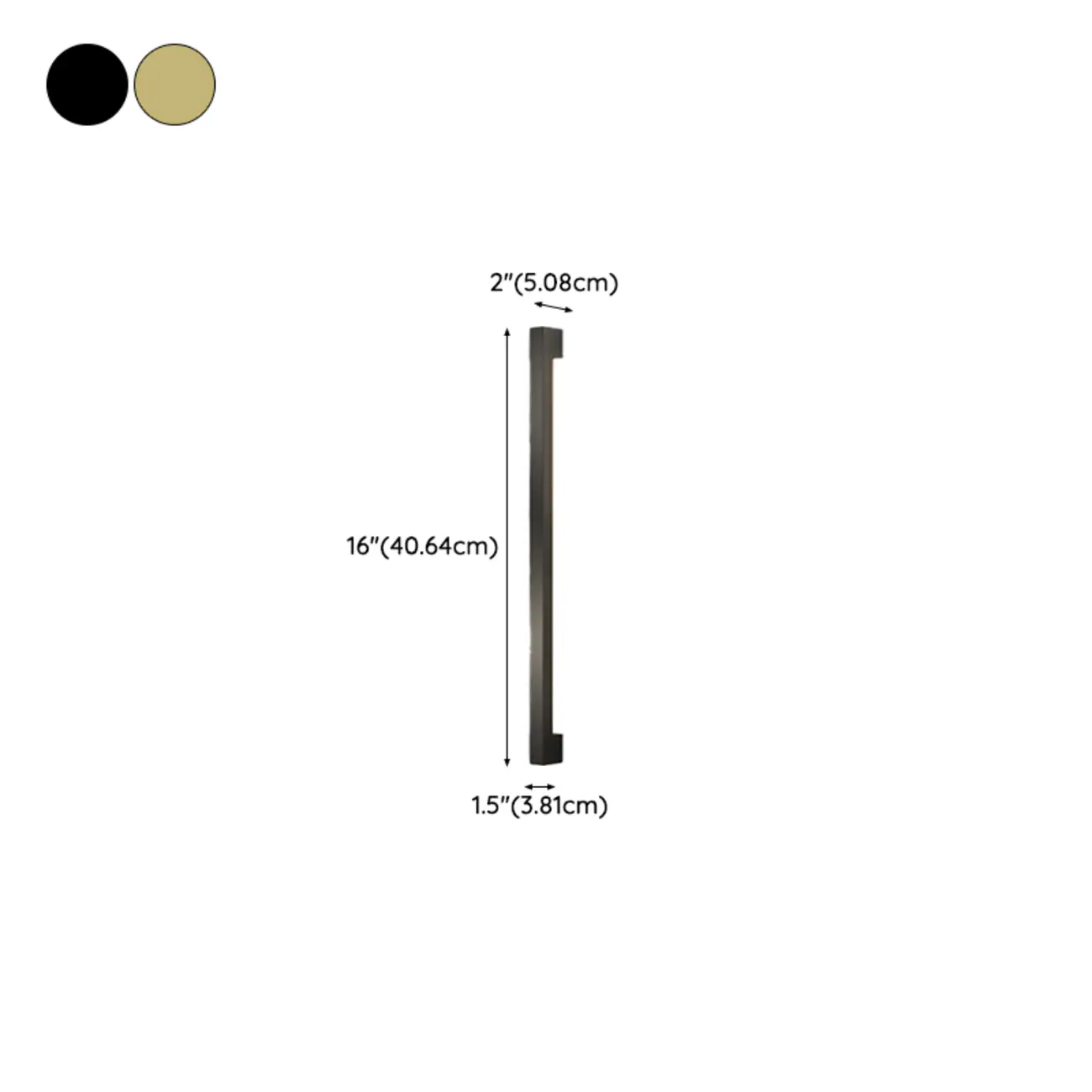 Minimalist Metal Acrylic Tube LED Wall Sconce #size