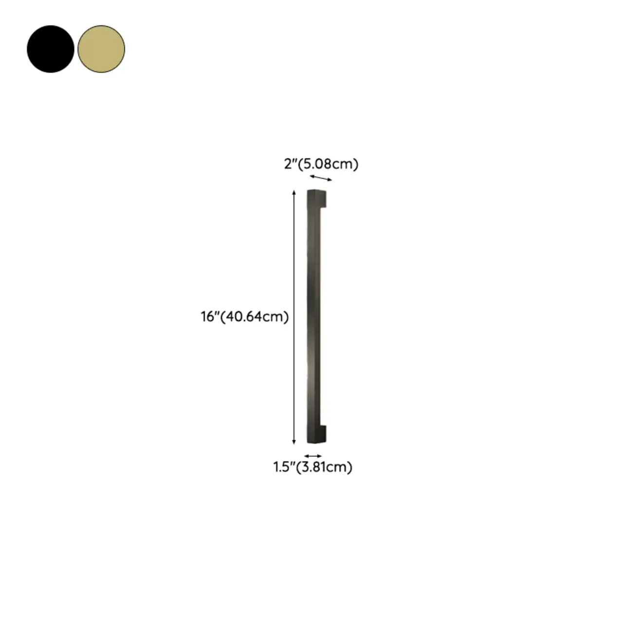 Minimalist Metal Acrylic Tube LED Wall Sconce #size