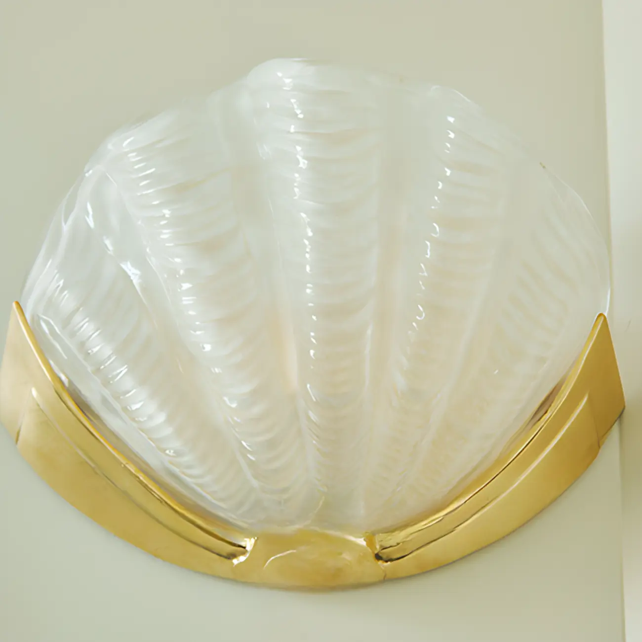 Modern Shell Shaped Golden Vanity Light for Bathroom Decor | homeyfad