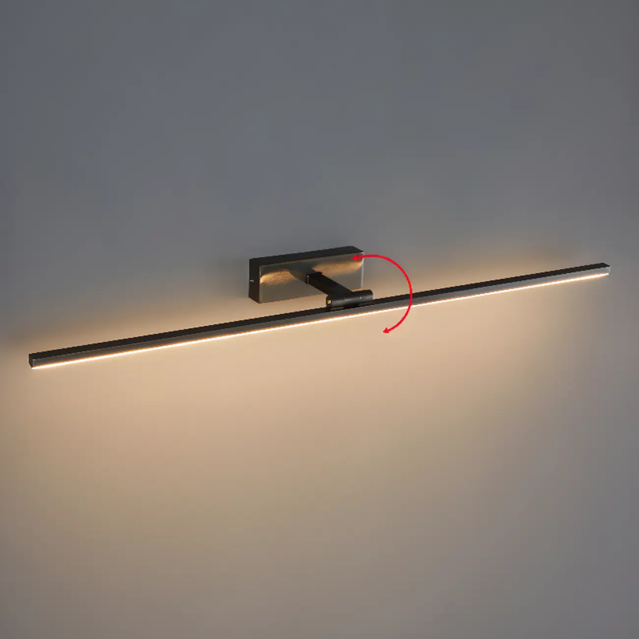Minimalist Linear Metal Vanity Light 3-Gear Dimming for Bathroom Image - 16 | homeyfad