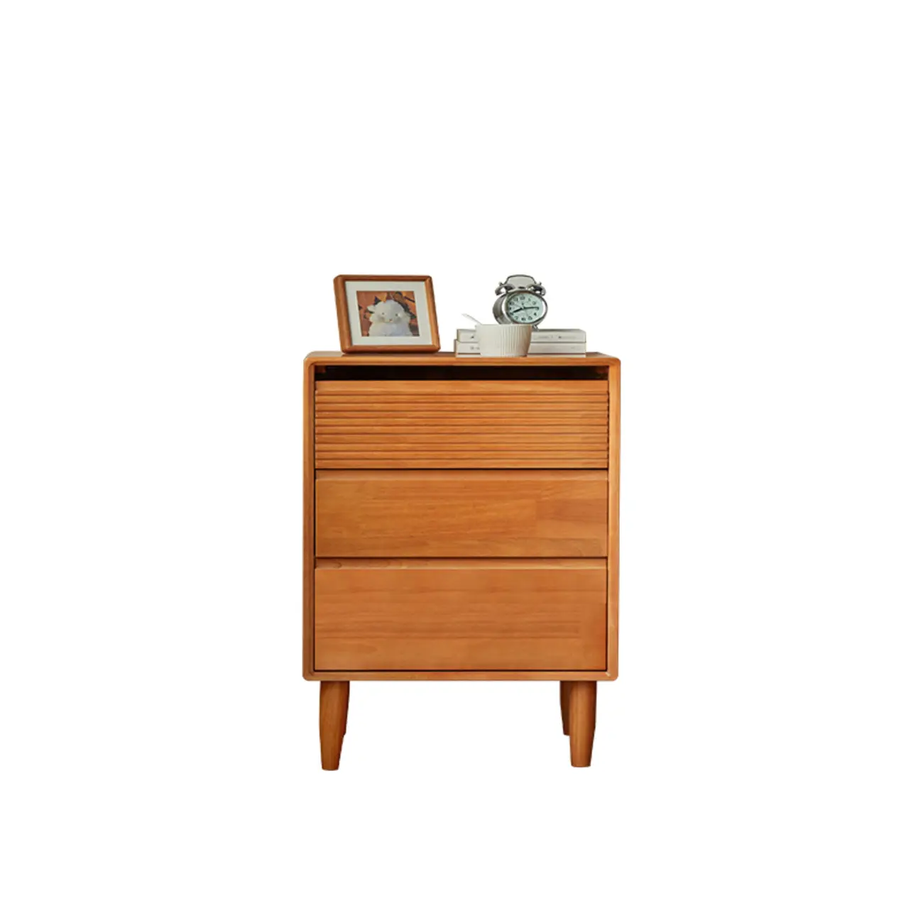 Narrow Wooden Cherry Wood Vertical Bachelor Chest Image - 8 | homeyfad