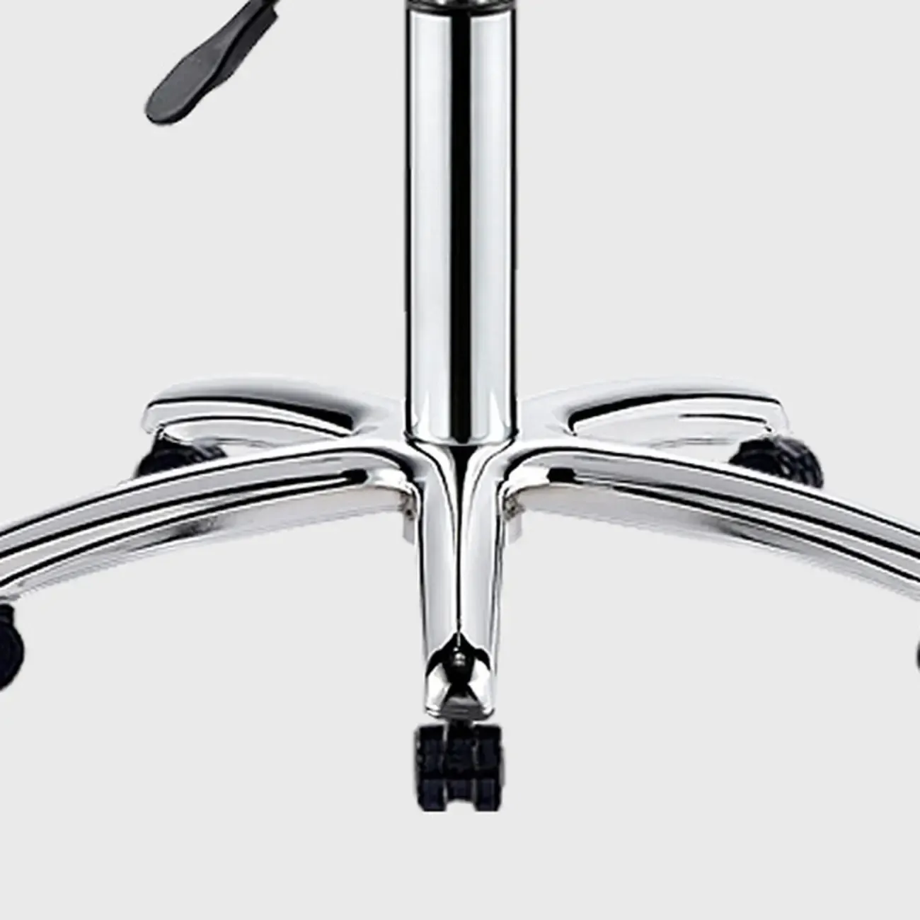 Modern Square Faux Leather Adjustable Swivel Bar Stools Image - 19