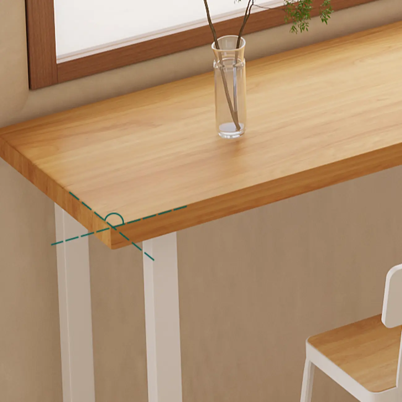 Natural Wooden Top Bar Table Metal Base with Footrest Image - 8 | homeyfad